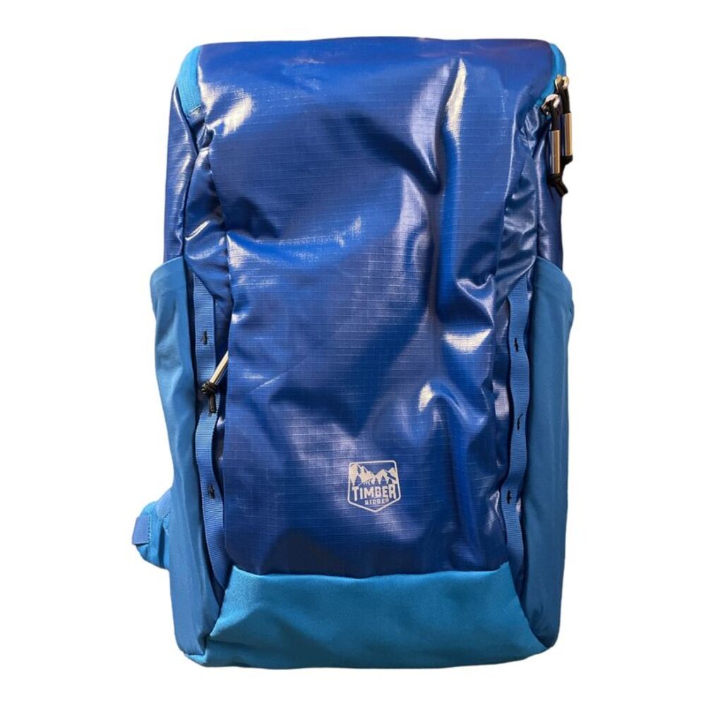 Timber Ridge Xplorer 25L Hiking Pack w/ Reflective Accents & Waist Strap - Blue